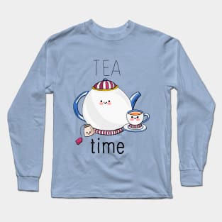 Cute Food - Tea Time Long Sleeve T-Shirt